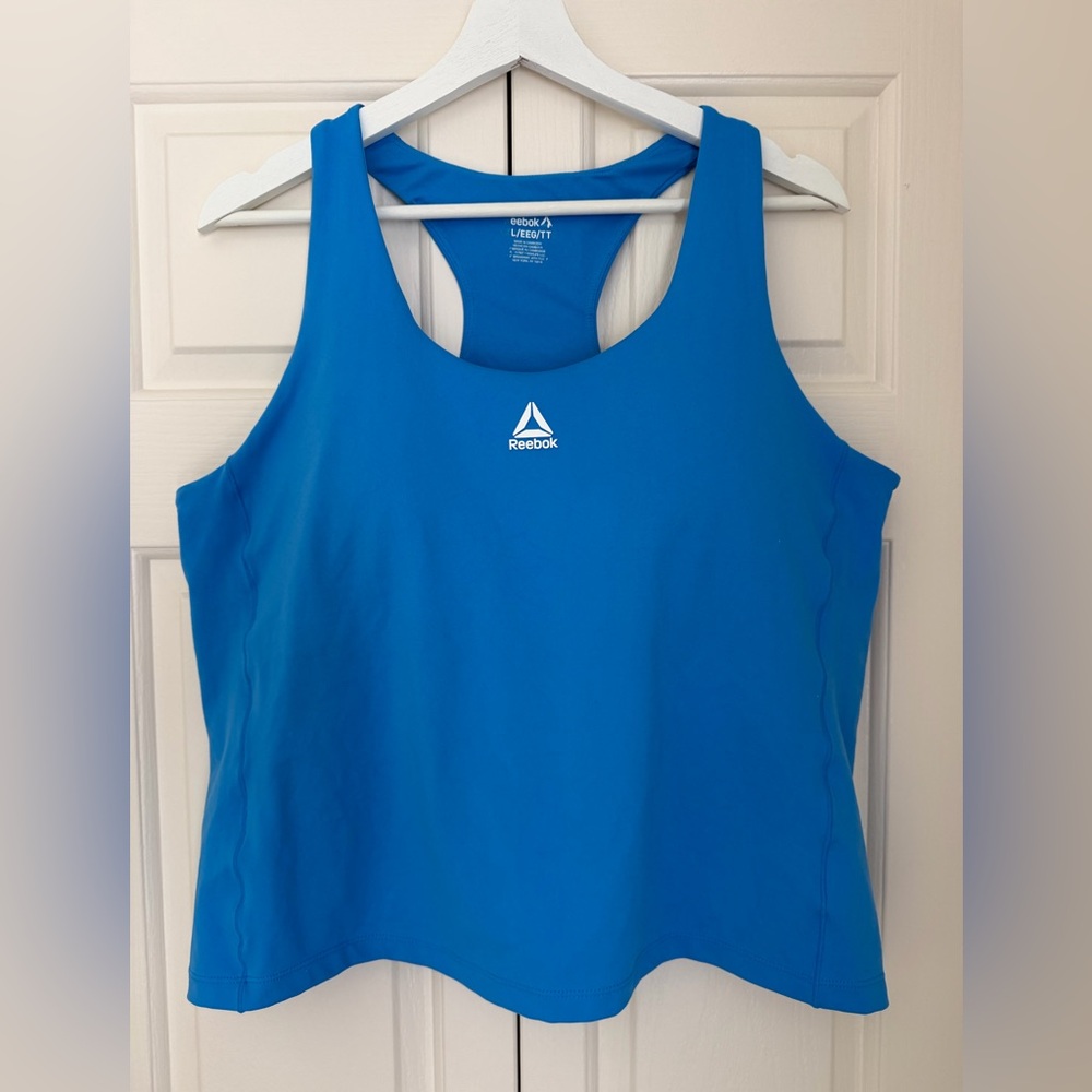 Blue Women’s Sports Tank Top Racerback Gym Yoga XXL Fits Like XL